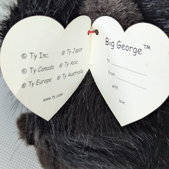 Vintage Classic TY Beanie 1989 "Big George" Large 16" Stuffed Gorilla with Tags - Picture 10 of 15